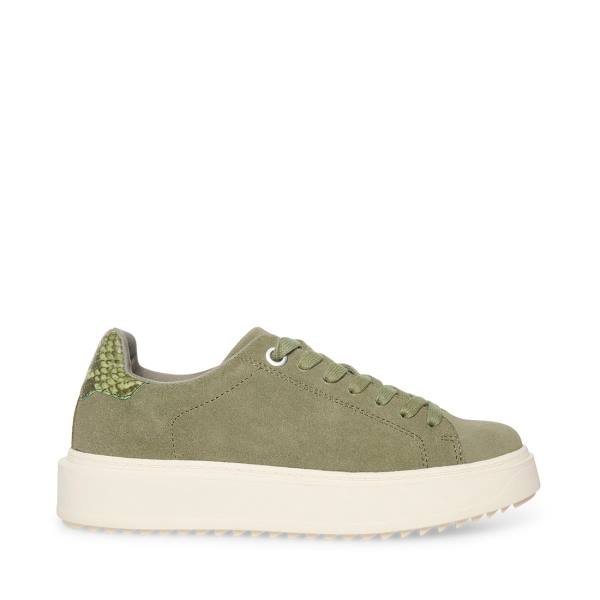 Steve Madden Catcher  Women\'s Sneakers Green | SM-029JH