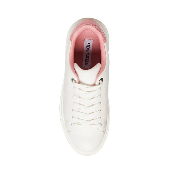 Steve Madden Catcher  Women's Sneakers Pink White | SM-810VW