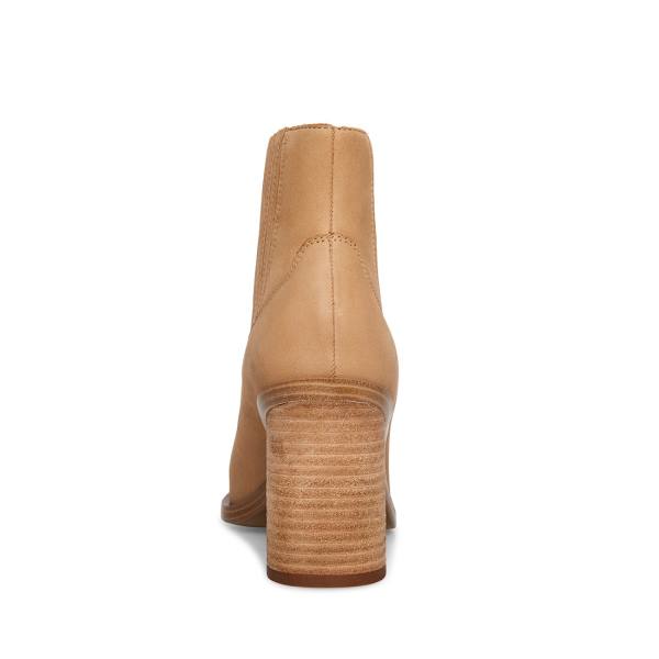 Steve Madden Catreena Tan Nubuck Women's Booties Brown | SM-679RN