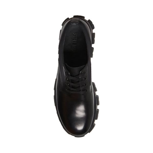 Steve Madden Cesare Leather Men's Dress Shoes Black | SM-471VD