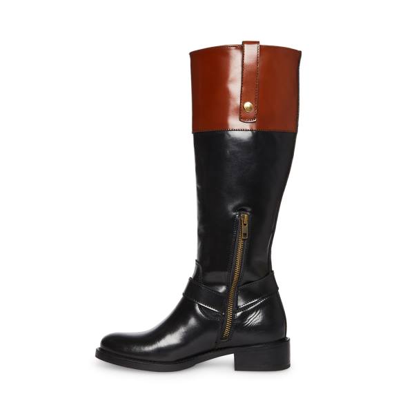 Steve Madden Chalet Women's Boots Black Brown | SM-190GM