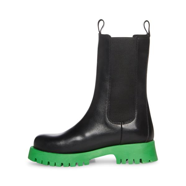 Steve Madden Char Women's Boots Black Green | SM-451DB