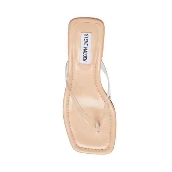 Steve Madden Claudette Women's Sandals Clear | SM-349TS