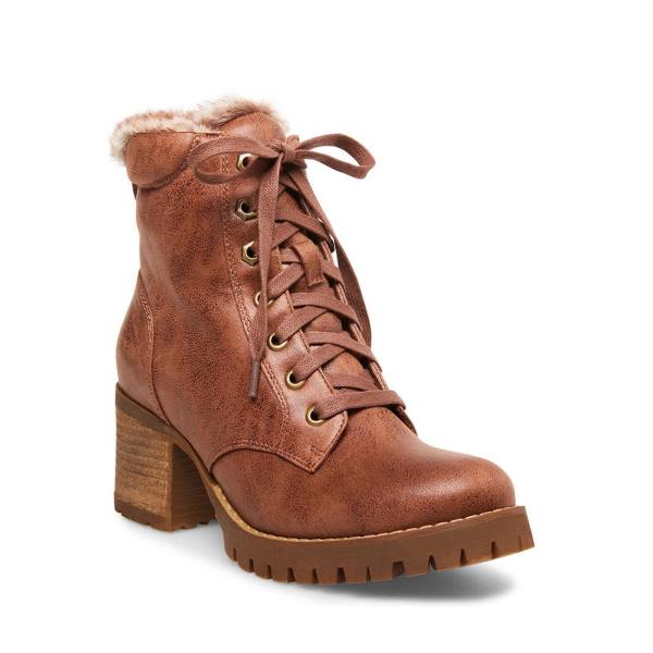 Steve Madden Comfort Tan Women's Booties Brown | SM-247WM