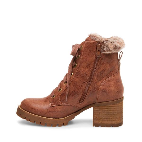 Steve Madden Comfort Tan Women's Booties Brown | SM-247WM