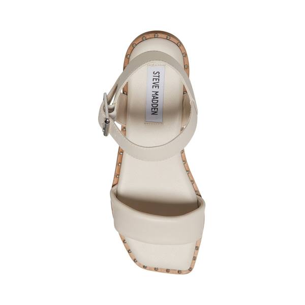 Steve Madden Connie Bone Women's Sandals Beige | SM-473AY