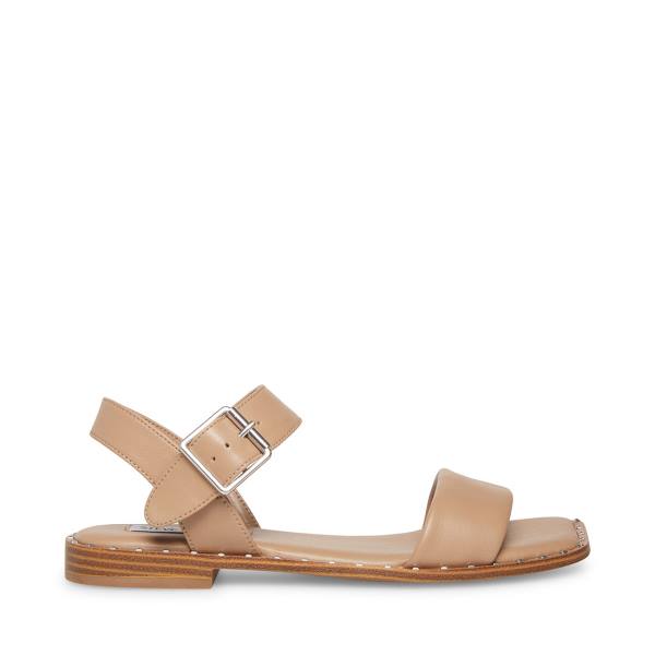 Steve Madden Connie Natural Women\'s Sandals Beige | SM-356RT