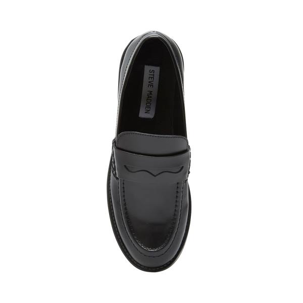 Steve Madden Crew Box Women's Loafers Black | SM-468SA