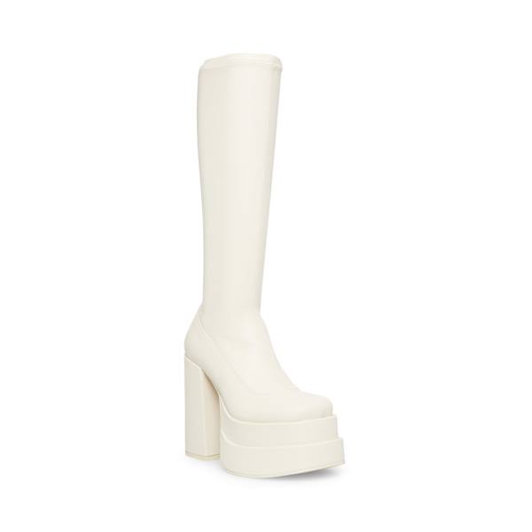 Steve Madden Cypress Off Women's Boots White | SM-297HP