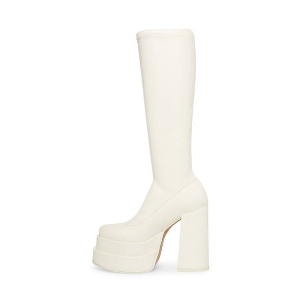 Steve Madden Cypress Off Women's Boots White | SM-297HP