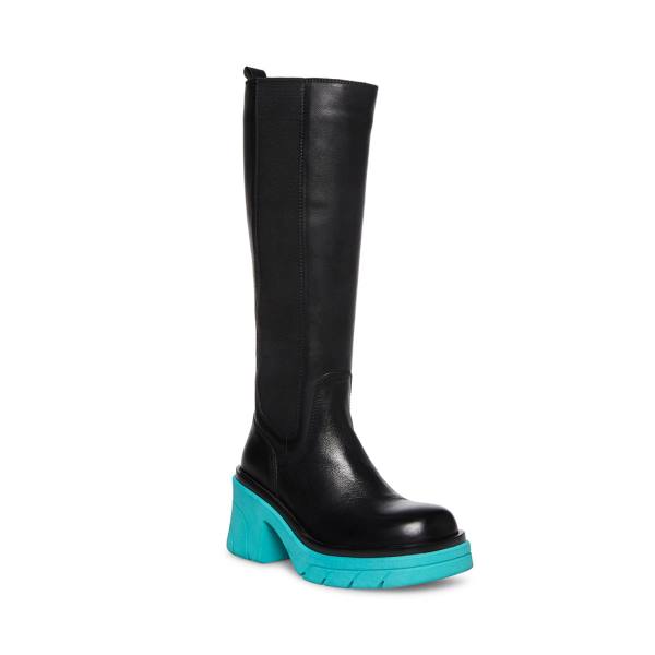 Steve Madden Dacy Women's Boots Black Blue | SM-576ZC