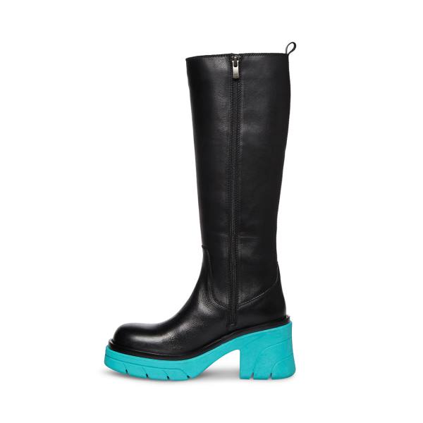 Steve Madden Dacy Women's Boots Black Blue | SM-576ZC