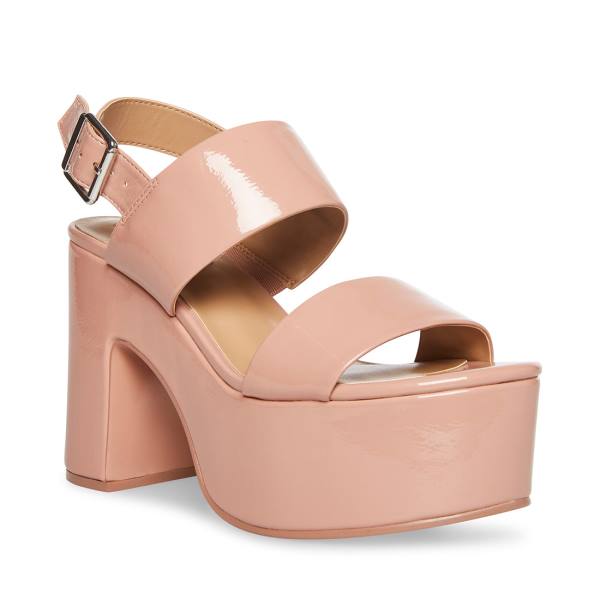 Steve Madden Dafne Patent Women's Heels Pink | SM-601BV