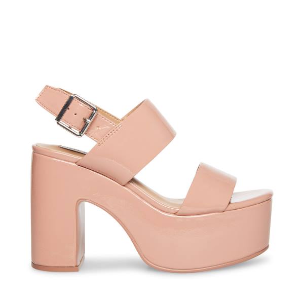 Steve Madden Dafne Patent Women\'s Heels Pink | SM-601BV