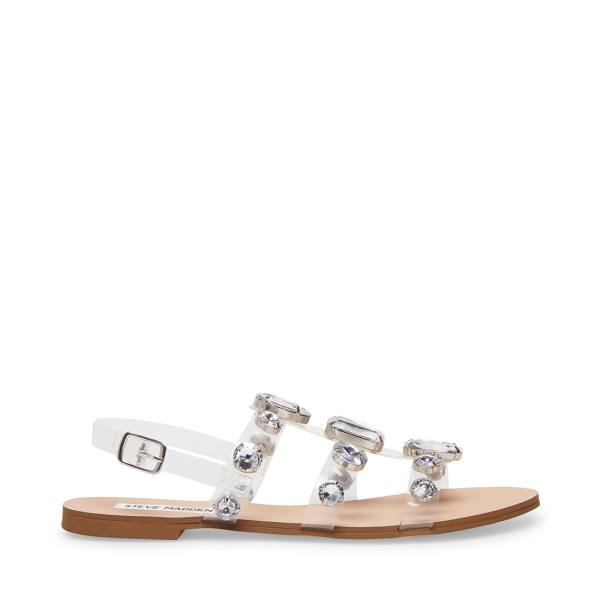 Steve Madden Dallace Women\'s Sandals Clear | SM-823PX