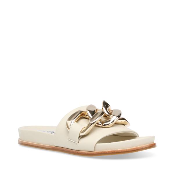 Steve Madden Delay Bone Women's Sandals Beige | SM-630CS