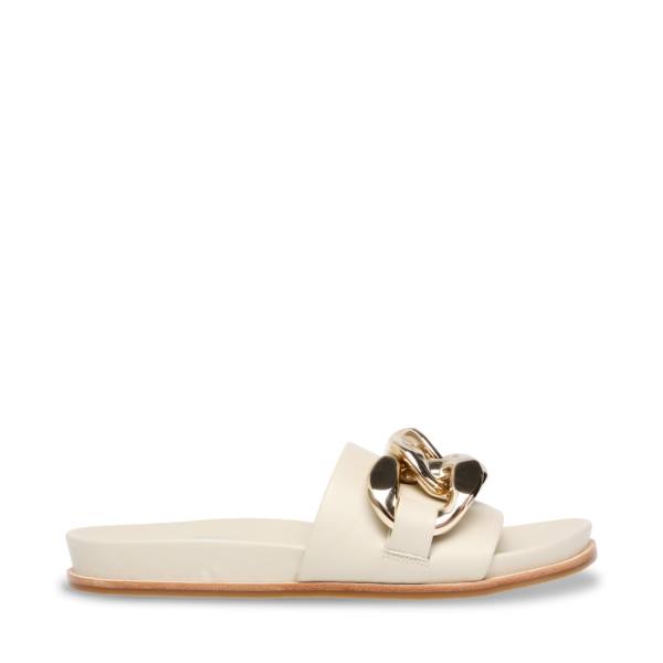 Steve Madden Delay Bone Women\'s Sandals Beige | SM-630CS