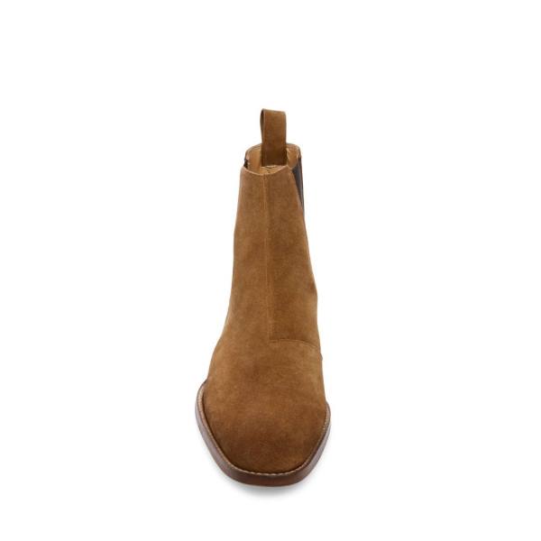 Steve Madden Dex Tan Suede Men's Boots Brown | SM-094TD