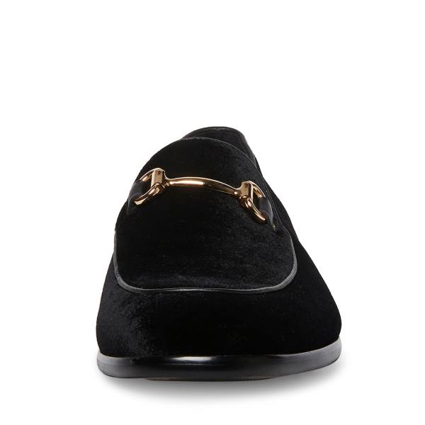 Steve Madden Diego-v Velvet Men's Loafers Black | SM-594WQ