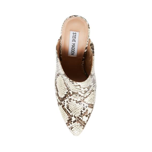 Steve Madden Ditty Snake Women's Heels Black White Snake | SM-401QX