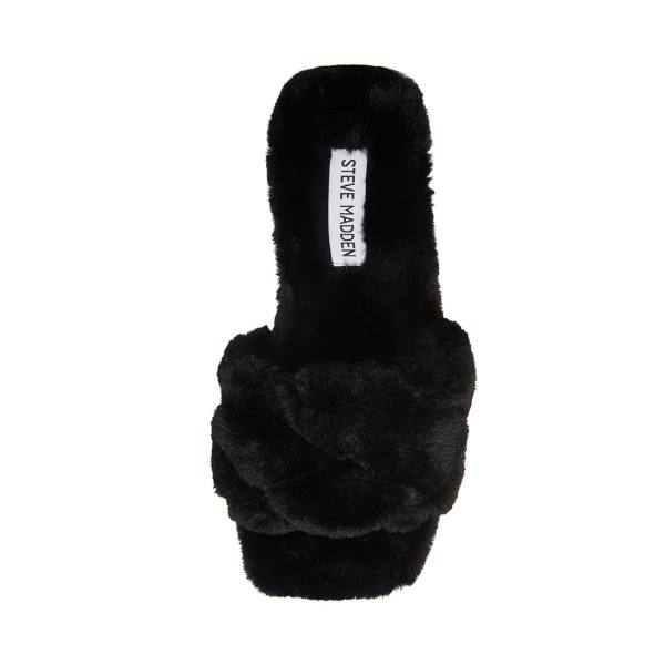 Steve Madden Dreams Women's Slippers Black | SM-347WS