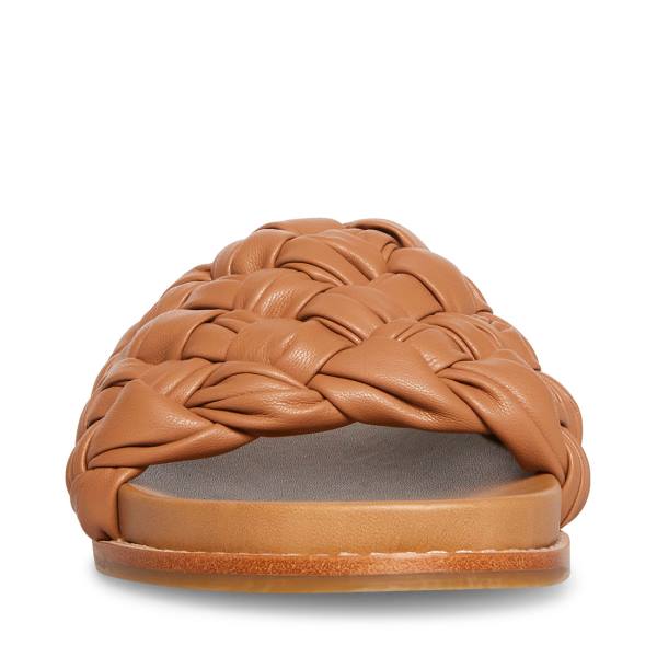 Steve Madden Dua Tan Women's Sandals Brown | SM-140FQ