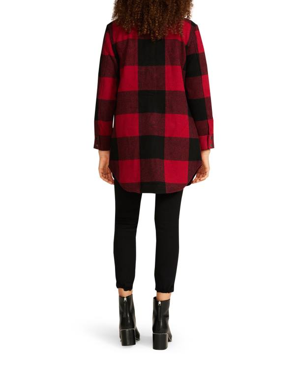 Steve Madden Eldridge Plaid Women's Jackets Red | SM-230CA