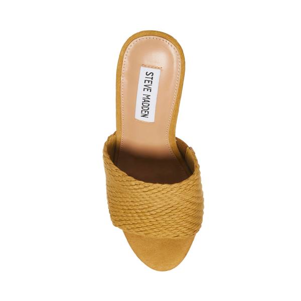 Steve Madden Elenora Tan Women's Sandals Brown | SM-413DE