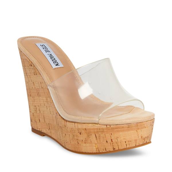 Steve Madden Elenora Women's Sandals Clear | SM-691QE