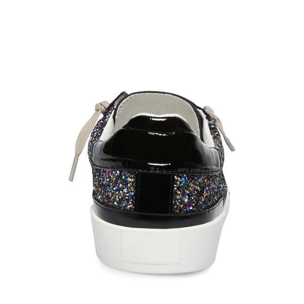 Steve Madden Embark Glitter Women's Sneakers Black | SM-425UA