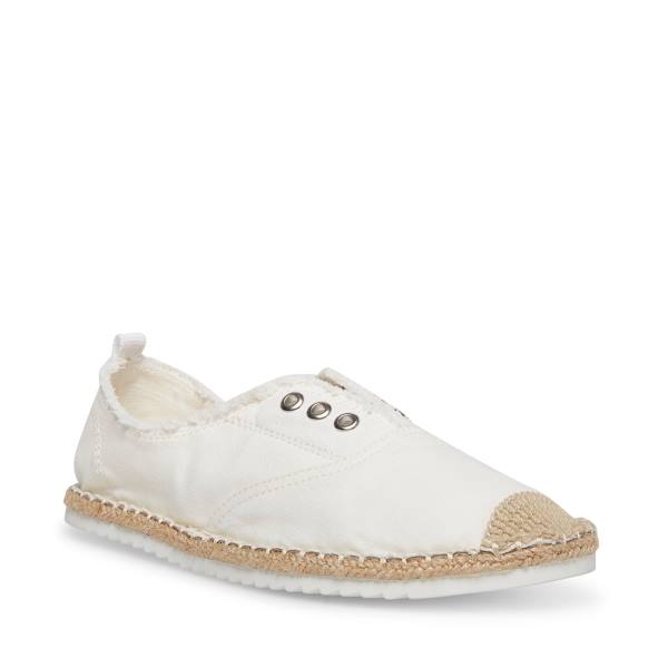 Steve Madden Emely Women's Flat Shoes White | SM-015OD