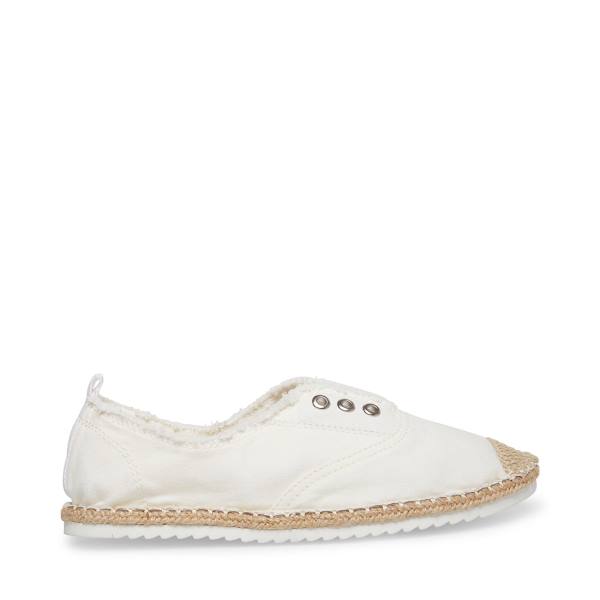 Steve Madden Emely Women\'s Flat Shoes White | SM-015OD