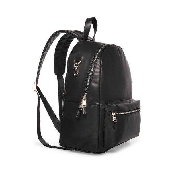 Steve Madden Faux Leather Men's Backpacks Black | SM-423XM