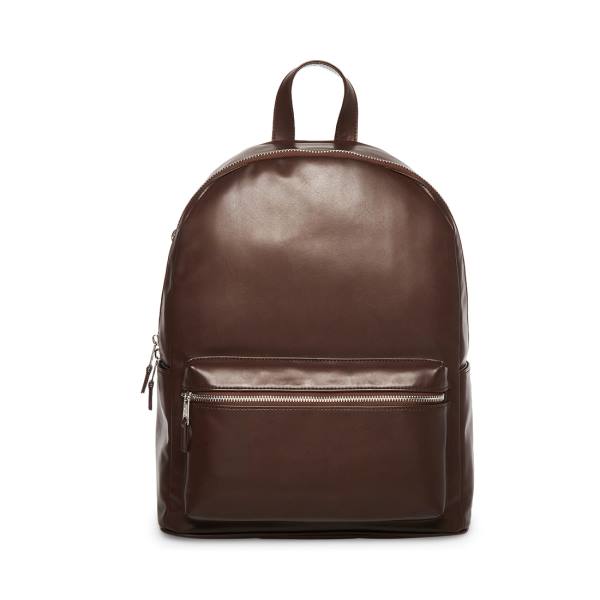 Steve Madden Faux Leather Women\'s Backpacks Brown | SM-186XY