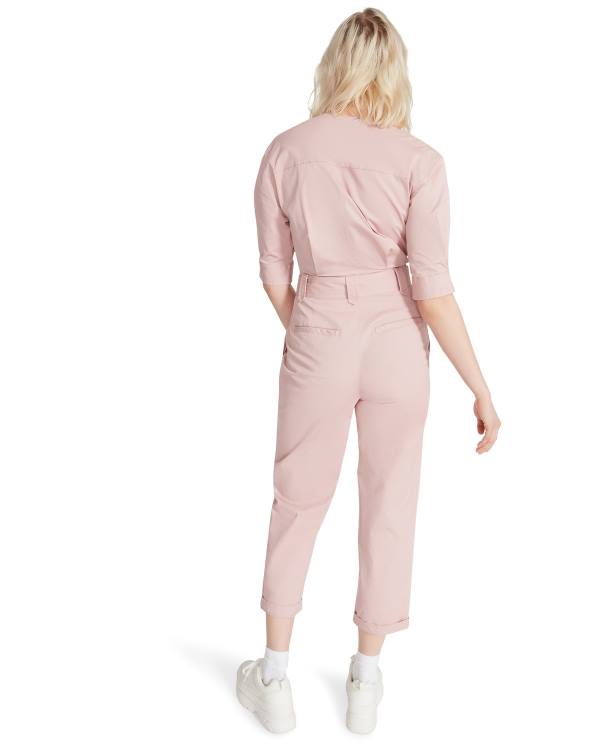 Steve Madden Flying Private Jumpsuit  Women's Tops Light Pink | SM-037QB