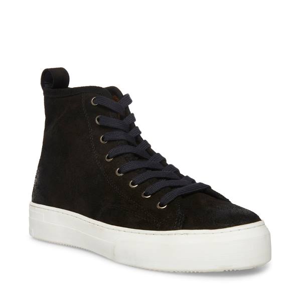 Steve Madden Forte Suede Men's Sneakers Black | SM-374WB