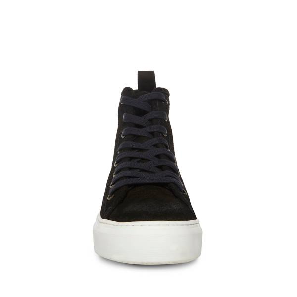 Steve Madden Forte Suede Men's Sneakers Black | SM-374WB