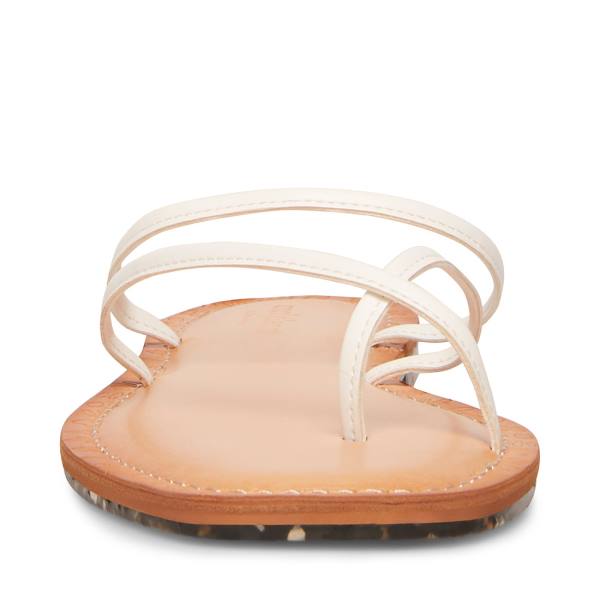 Steve Madden Free Paris Women's Sandals White | SM-631MX