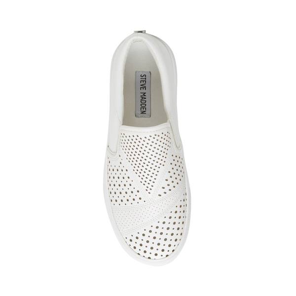 Steve Madden Gardina Women's Loafers White | SM-012MJ