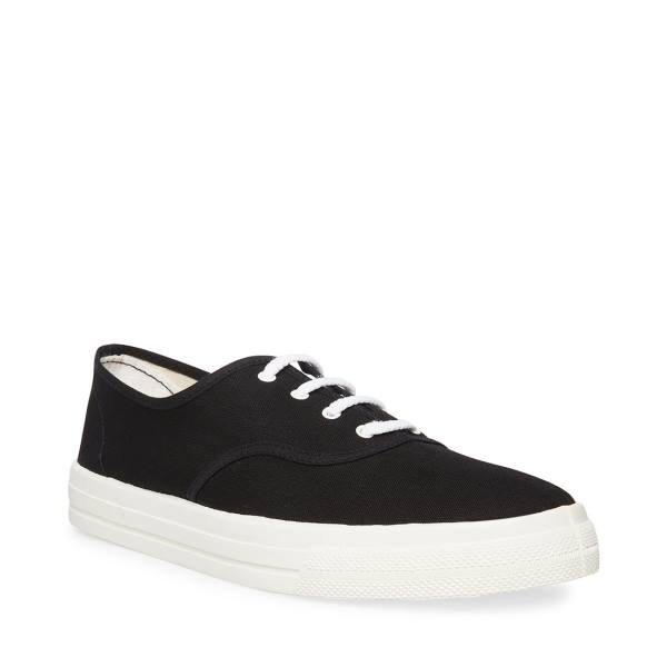 Steve Madden Gareth-white Men's Sneakers Black White | SM-645AK