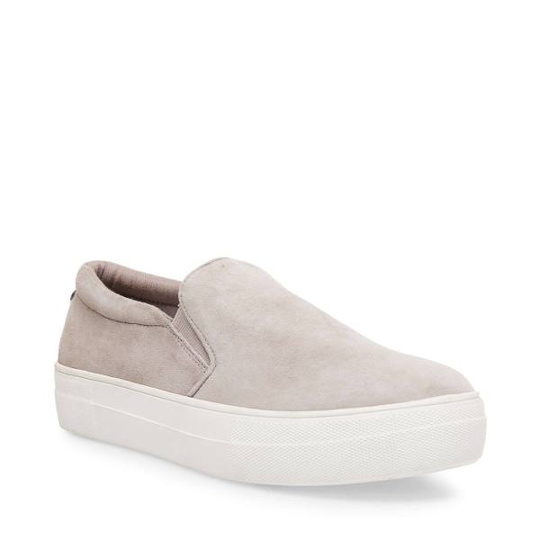 Steve Madden Gills Suede Women's Sneakers Grey | SM-901FZ