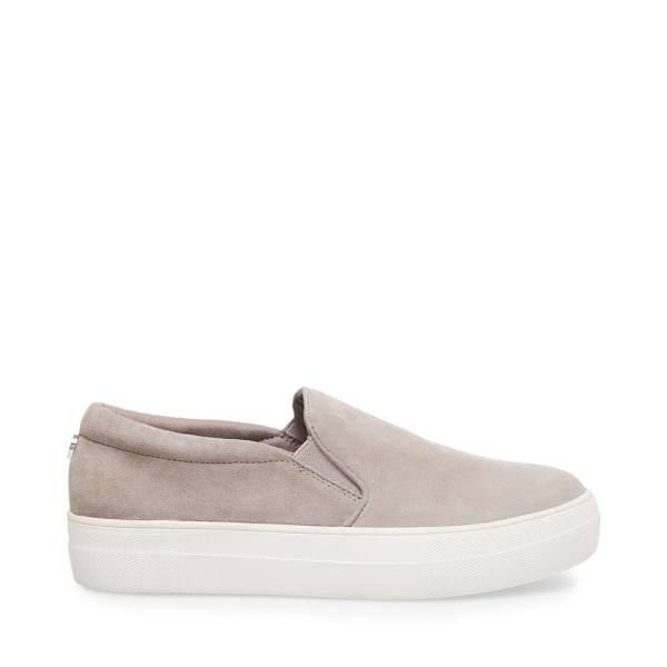 Steve Madden Gills Suede Women\'s Sneakers Grey | SM-901FZ