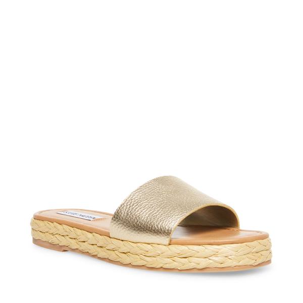 Steve Madden Gloriana Women's Sandals Gold | SM-789YZ