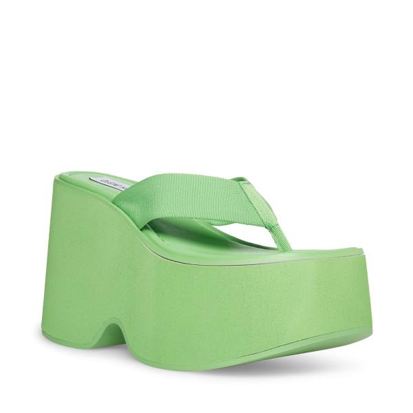 Steve Madden Gwen Women's Sandals Green | SM-087TS