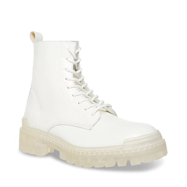 Steve Madden Halen2 Men's Boots White | SM-218LP