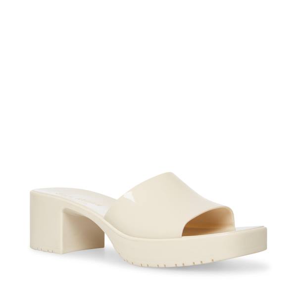 Steve Madden Harlin Bone Women's Sandals Beige | SM-083CK