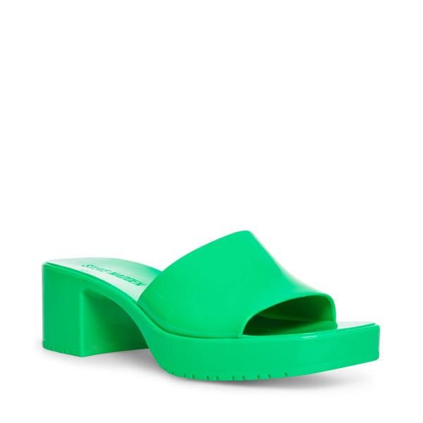 Steve Madden Harlin Women's Sandals Green | SM-673CO