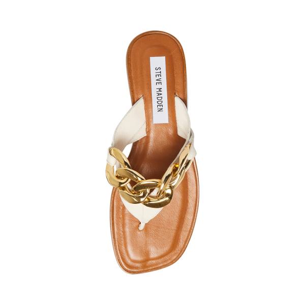 Steve Madden Hazel Women's Sandals White | SM-650MN