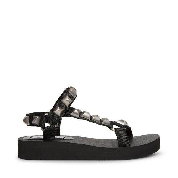 Steve Madden Henley-s Women\'s Sandals Black | SM-710LC