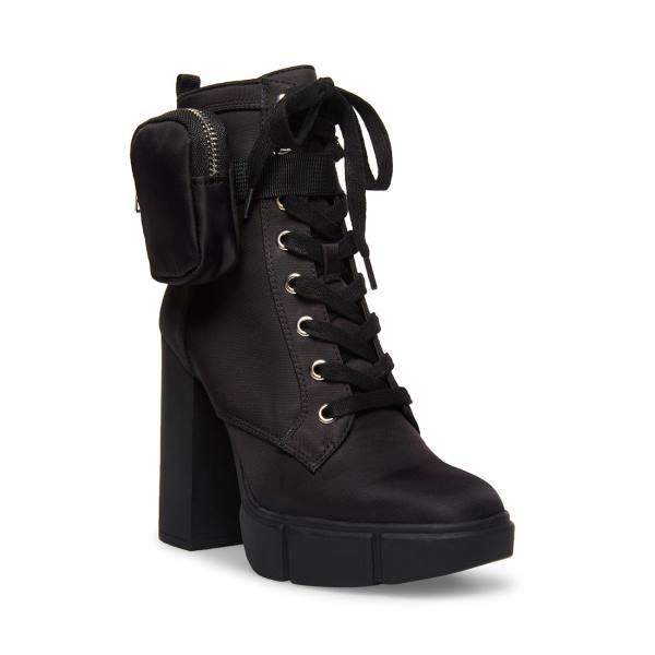 Steve Madden Herrick Women's Booties Black | SM-687IP